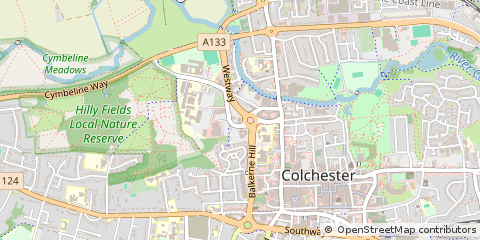 Map of Colchester, Essex