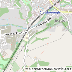 Map of Crowborough, East Sussex