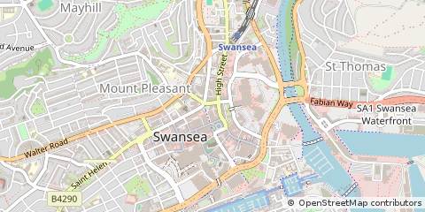 Map of Swansea