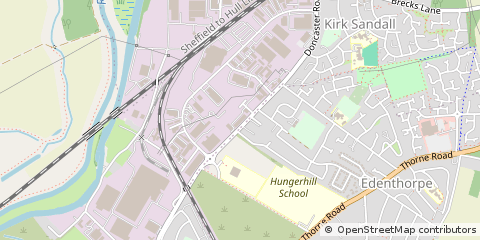 Map of Doncaster, South Yorkshire