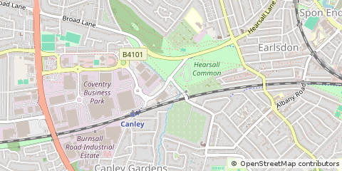 Map of Coventry, West Midlands