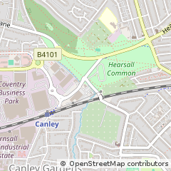 Map of Coventry, West Midlands