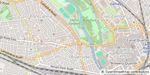 Map of Cardiff