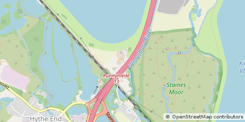 Map of Staines, Middlesex