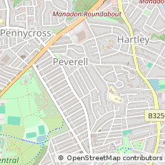 Map of Plymouth, Devon