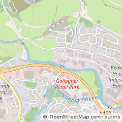 Map of Caerphilly, MID Glamorgan