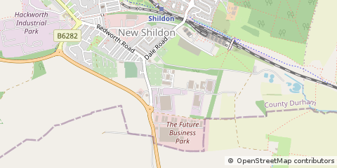 Map of Shildon, County Durham