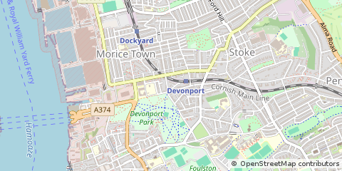 Map of Plymouth, Richmond