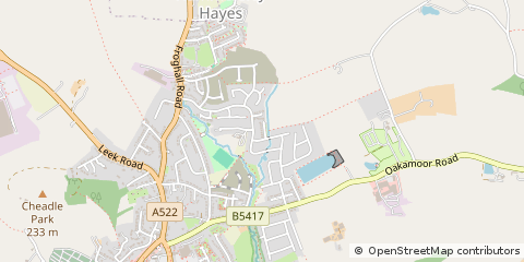 Map of Stoke-on-Trent, Staffordshire