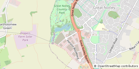Map of Braintree, Essex