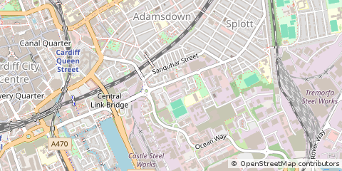 Map of Cardiff