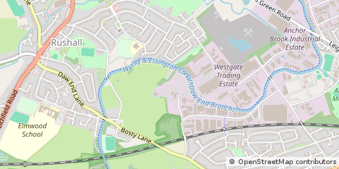 Map of Walsall, West Midlands