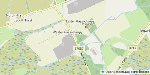 Map of Harthill, Lanarkshire