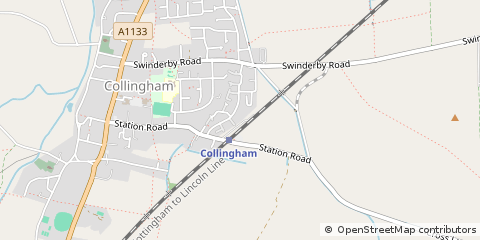 Map of Newark, Nottinghamshire