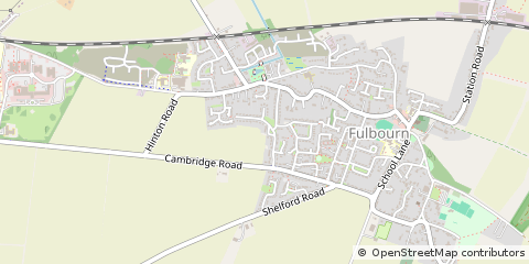 Map of Fulbourn, Cambridge