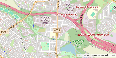 Map of Worsley, Manchester