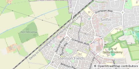 Map of Derby, Derbyshire