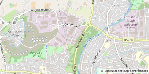 Map of Leyland, Lancashire