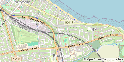 Map of Edinburgh, Midlothian