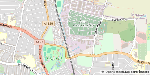 Map of Southend-on-SEA, Essex
