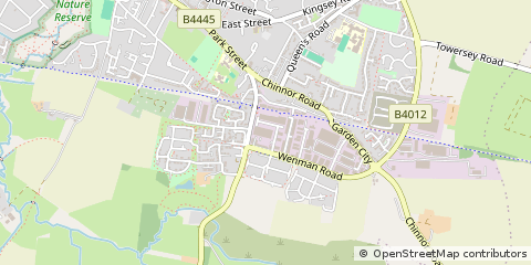 Map of Thame, Oxfordshire