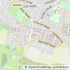 Map of Thame, Oxfordshire