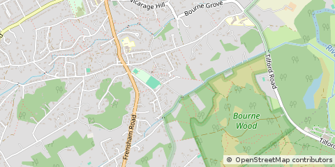 Map of Surrey