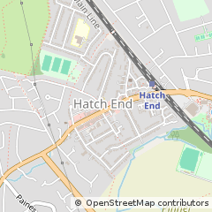 Map of Pinner, Middlesex