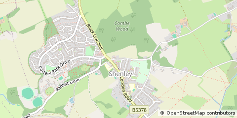 Map of Radlett, Hertfordshire