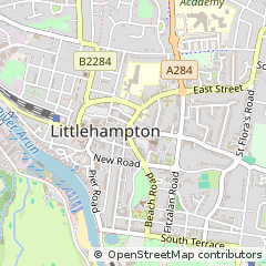 Map of Littlehampton, West Sussex
