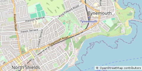 Map of North Shields