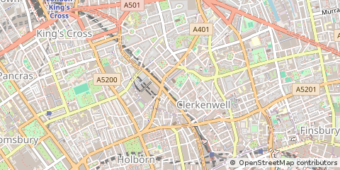 Map of Farringdon, London