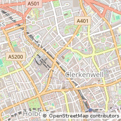 Map of Farringdon, London