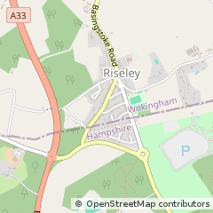 Map of Riseley, Berkshire