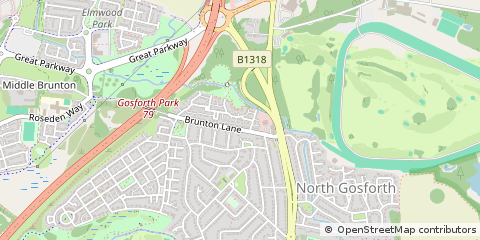 Map of Tyne and Wear