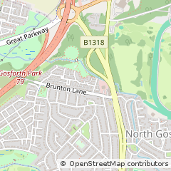 Map of Tyne and Wear