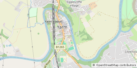 Map of Yarm, Cleveland