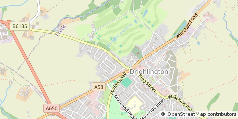 Map of Bradford, West Yorkshire