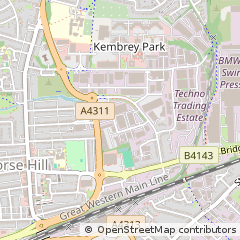 Map of Swindon, Wiltshire