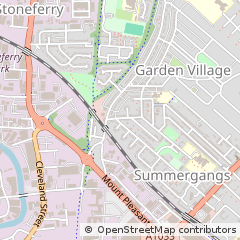 Map of Hull, East Yorkshire