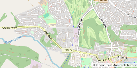 Map of Ellon, Aberdeenshire