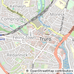 Map of Truro, Cornwall