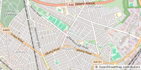 Map of Cardiff