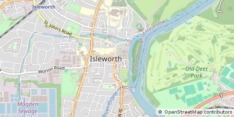 Map of Isleworth, Middlesex