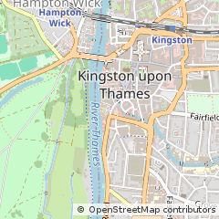 Map of Kingston, Surrey