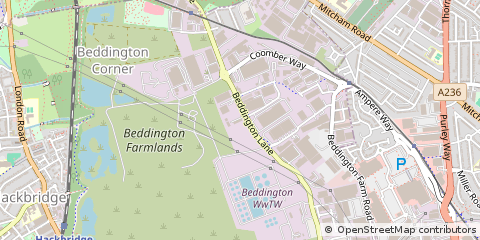 Map of Croydon