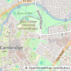 Map of Cambridge, Cambridgeshire