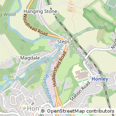 Map of Holmfirth, West Yorkshire