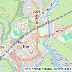Map of RYE, East Sussex