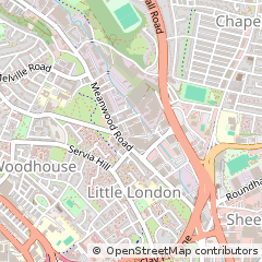 Map of Leeds, West Yorkshire